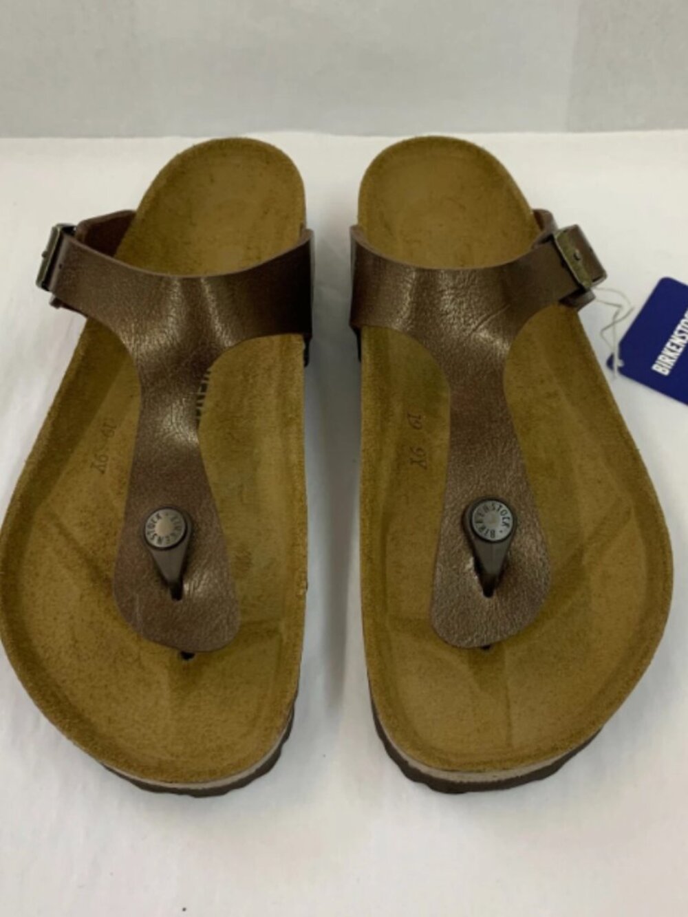 Birkenstock Gizeh Graceful Toffee Birko-Flor Regular Width Sandals
